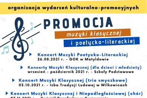 Plakat - Promocja muzyki klasycznej i poetycko-literackiej