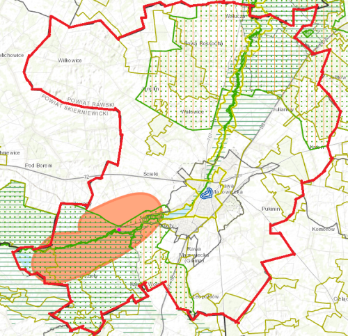 Mapa obrazująca temat